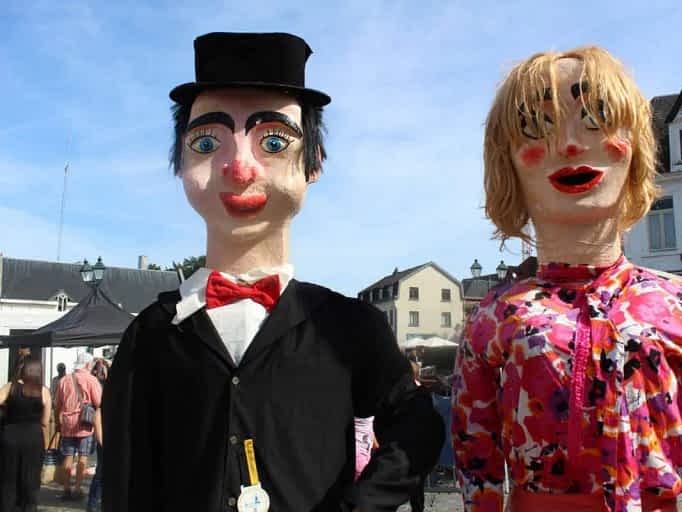 Giants at Tervuren braderie