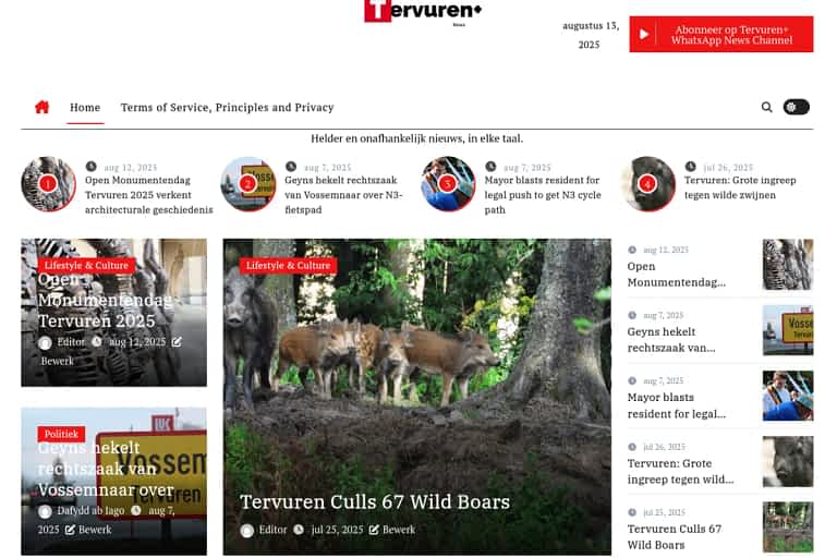 Photo of Tervuren+ website