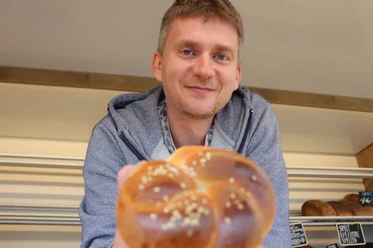 Lukasz the baker on Tervuren Markt